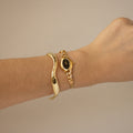 Vintage Christian Bernard Midnight Oval Gold Watch