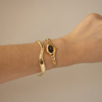 Vintage Christian Bernard Midnight Oval Gold Watch