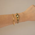 Vintage Andre Mouche Swiss Midnight Floral Locket Gold Watch