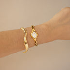 Vintage Raga Titan Marquise Gold Watch
