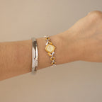 Vintage Dana Diamond Shell Two Tone Watch