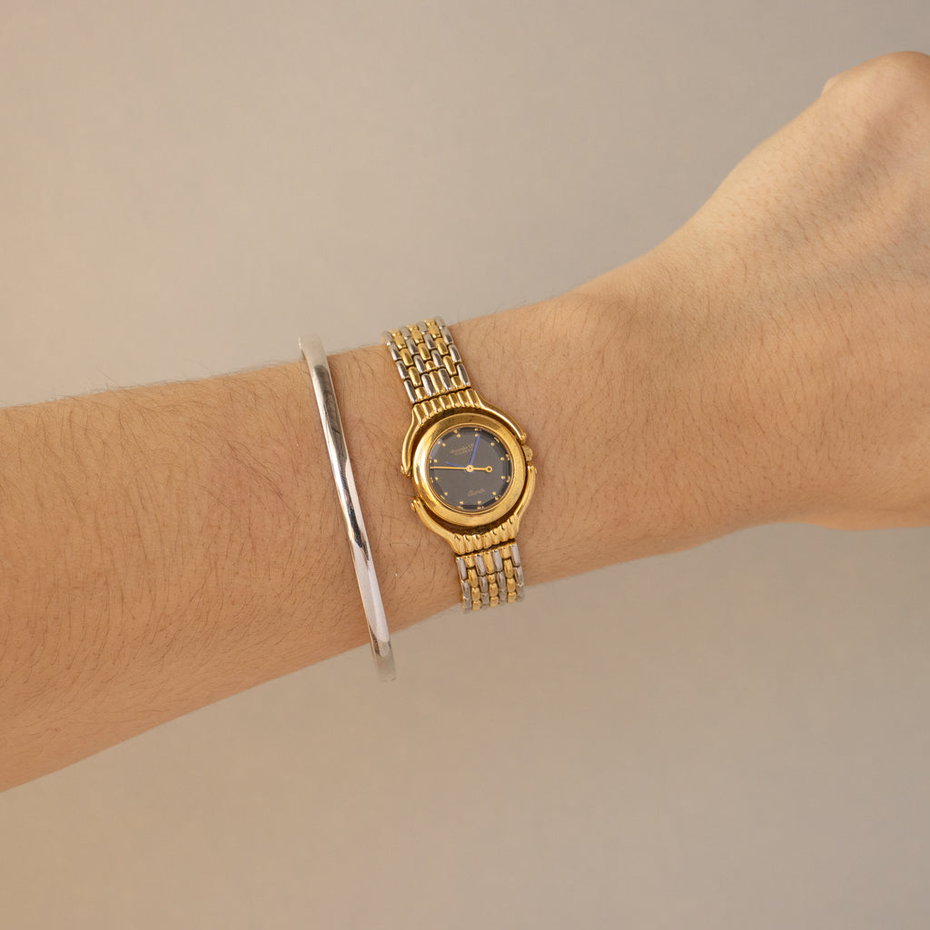 Vintage Alessandra Olla Midnight Floating Two Tone Watch