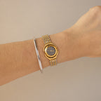 Vintage Alessandra Olla Midnight Floating Two Tone Watch