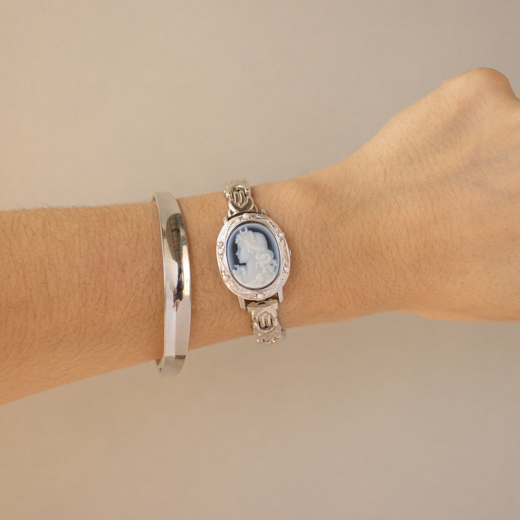 Vintage IEI Victorian Locket Silver Watch