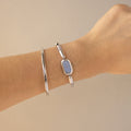 Vintage Seiko Periwinkle Oval Silver Watch