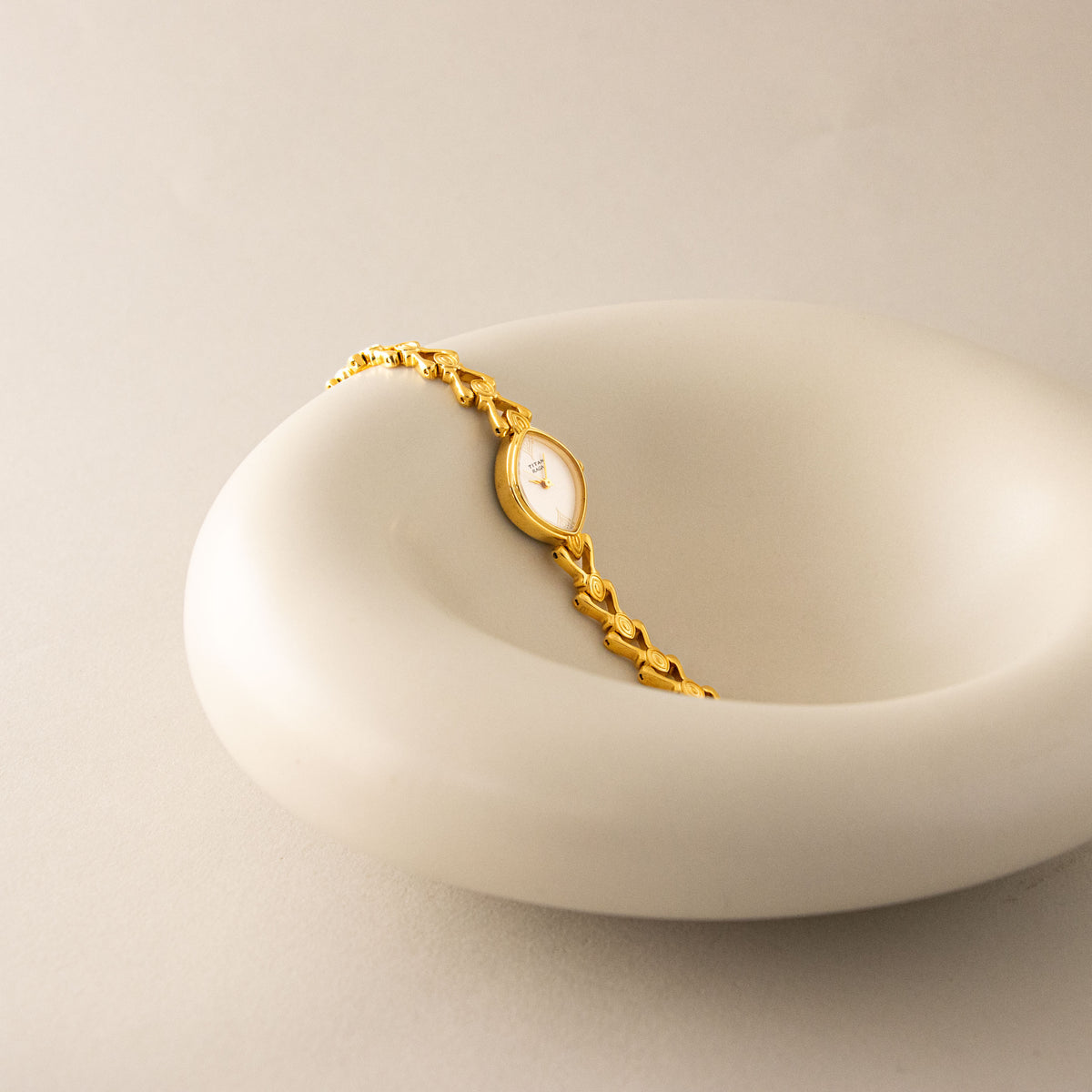 Vintage Raga Marquise Gold Watch