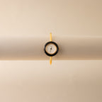 Vintage Gucci Swiss Black Bezel Cuff Gold Watch