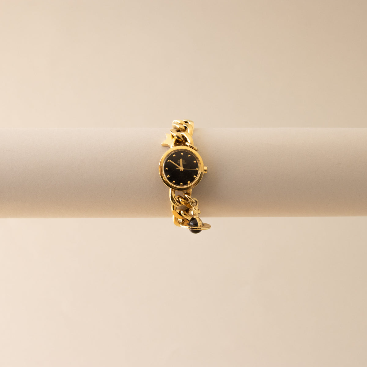 Vintage Vivienne Westwood Orb Charm Gold Watch