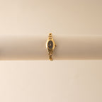 Vintage Christian Bernard Midnight Oval Gold Watch