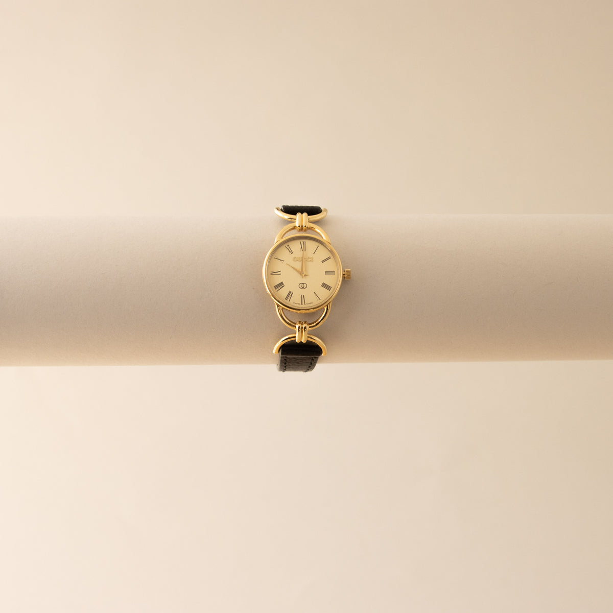 Vintage Gucci Swiss Stirrup Lug Gold Watch