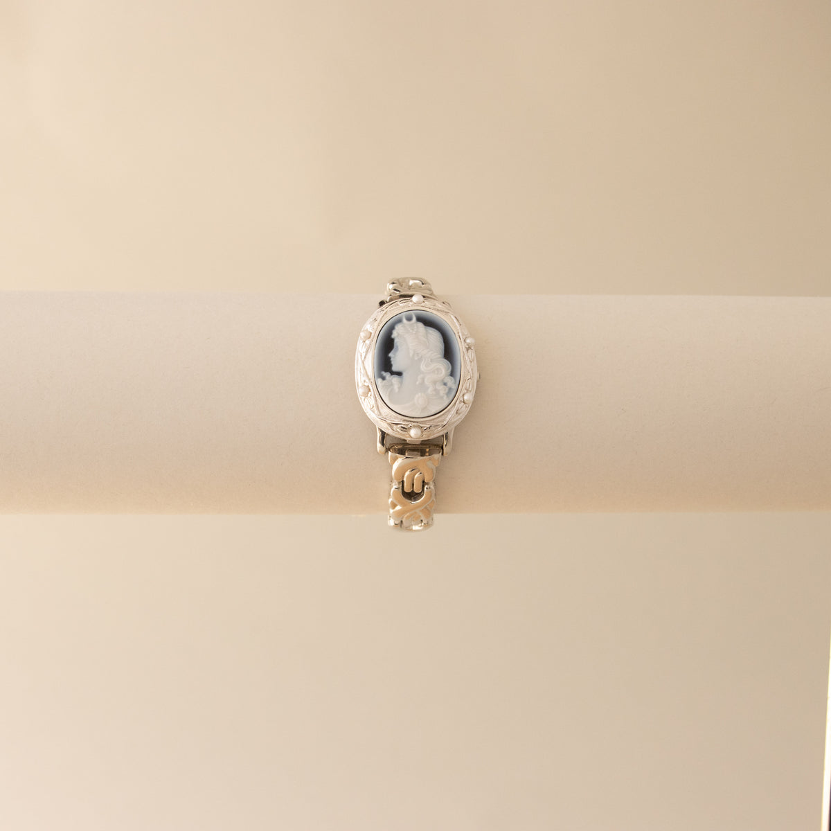 Vintage IEI Victorian Locket Silver Watch