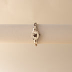 Vintage Andre Mouche Swiss Burgundy Floral Locket Silver Watch