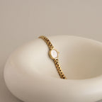 Vintage Seiko Oval Champagne Gold Watch