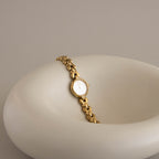 Vintage Seiko Exceline Butterfly Brushed Gold Watch