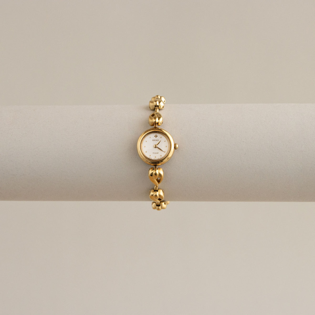 Vintage Seiko Iridescent Teardrop Gold Watch