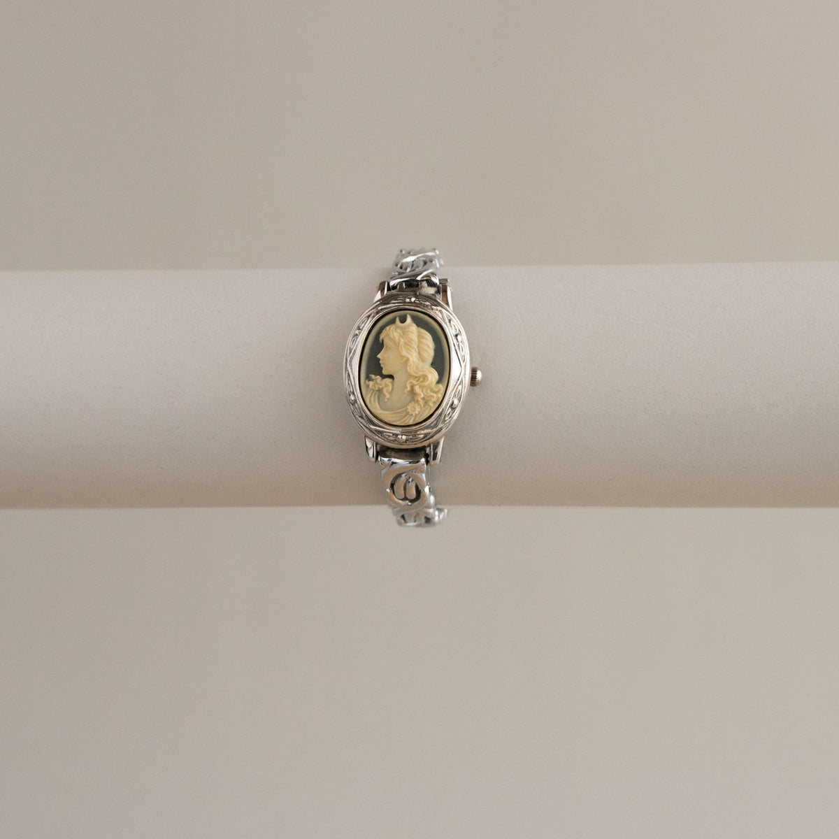 Vintage Valentino Moradei Victorian Locket Silver Watch