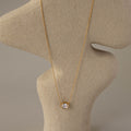 Oval Diamond Bezel Pendant Necklace