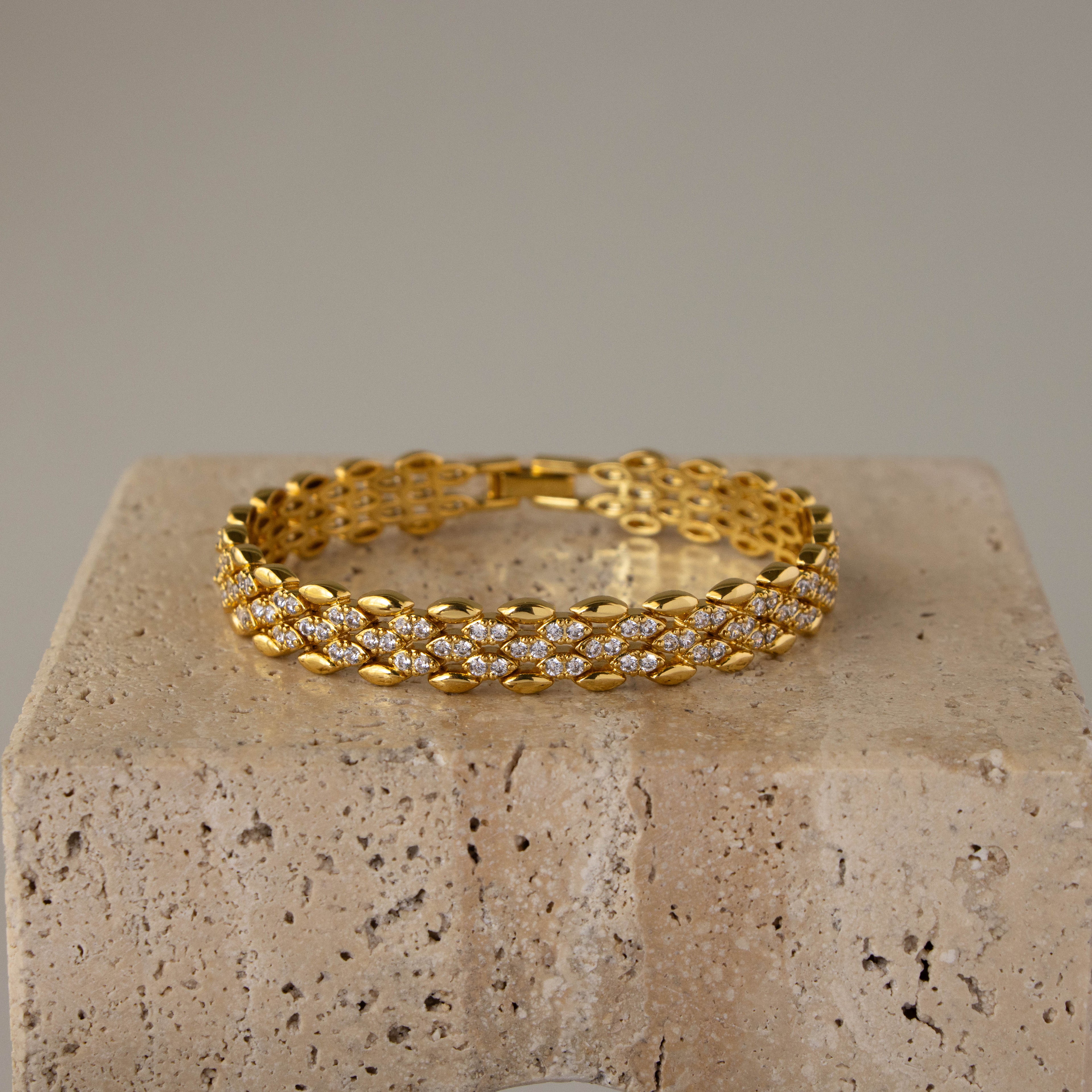 Pave Link Strap Bracelet