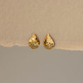 Mosaic Textured Teardrop Studs