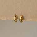 Mosaic Textured Hoop Studs