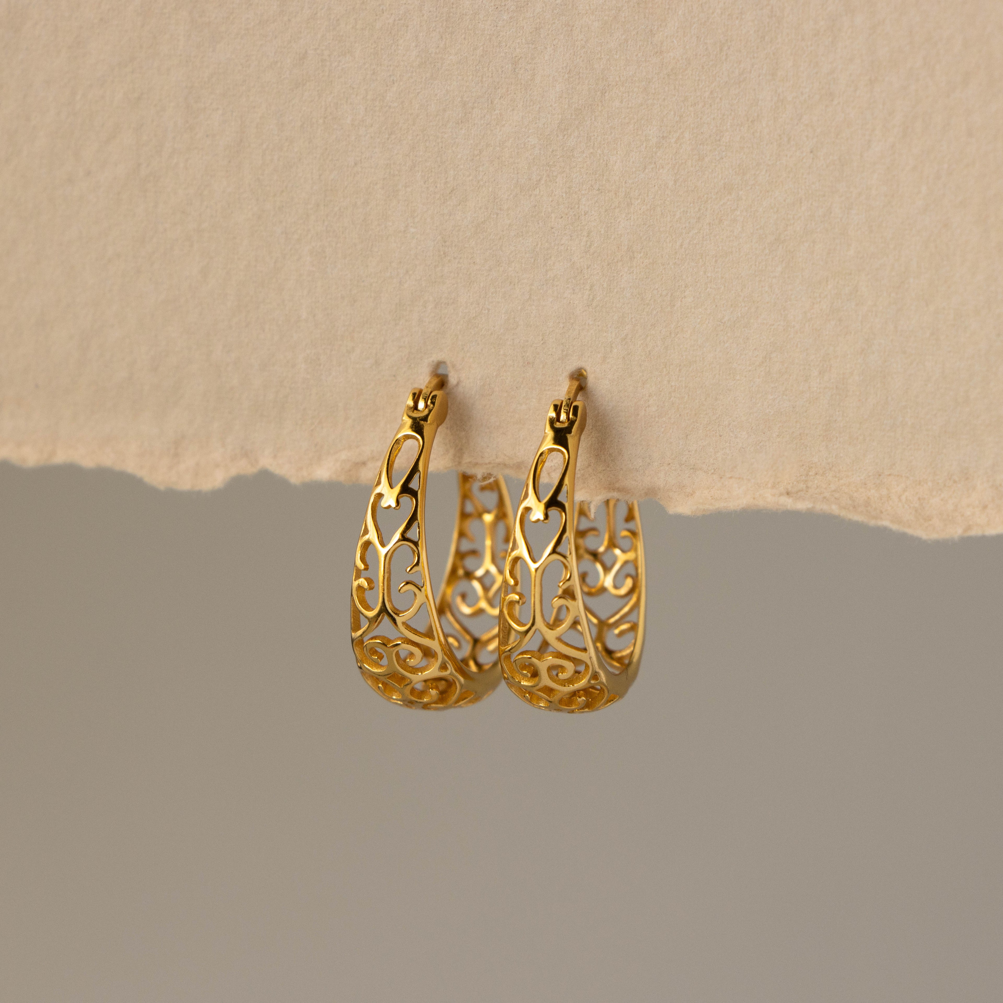 Vintage Lace Hoops