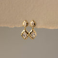 Organic Diamond Drop Studs