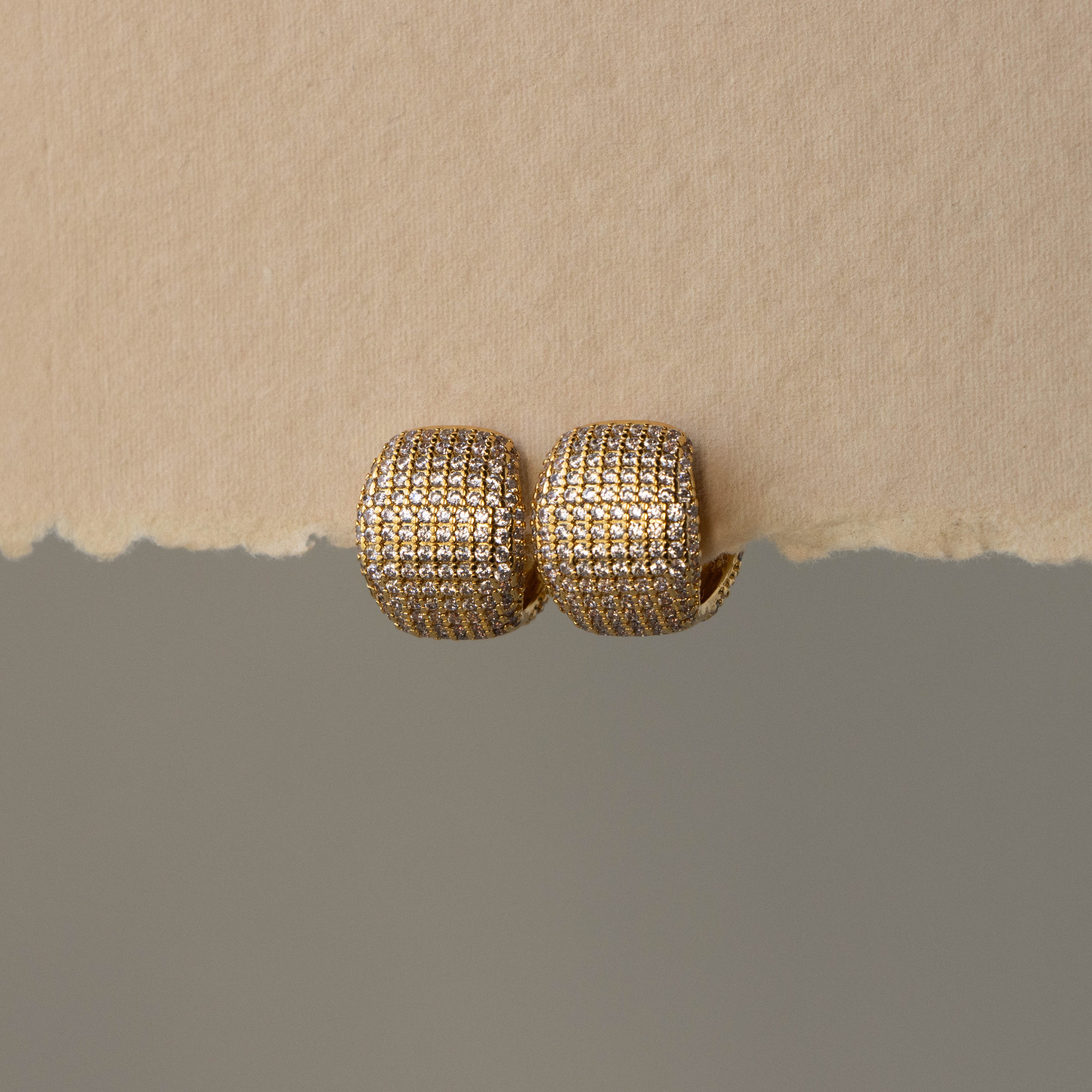 Chunky Myriad Pave Hoops