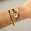 Vintage Christian Bernard Emerald Gold Watch