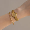 Vintage Raymond Weil Swiss Pave X Gold Watch