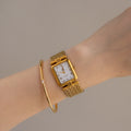 Vintage Givenchy Swiss Square Gold Watch
