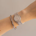 Rare Vintage Christian Bernard Swiss Aquamarine Silver Watch