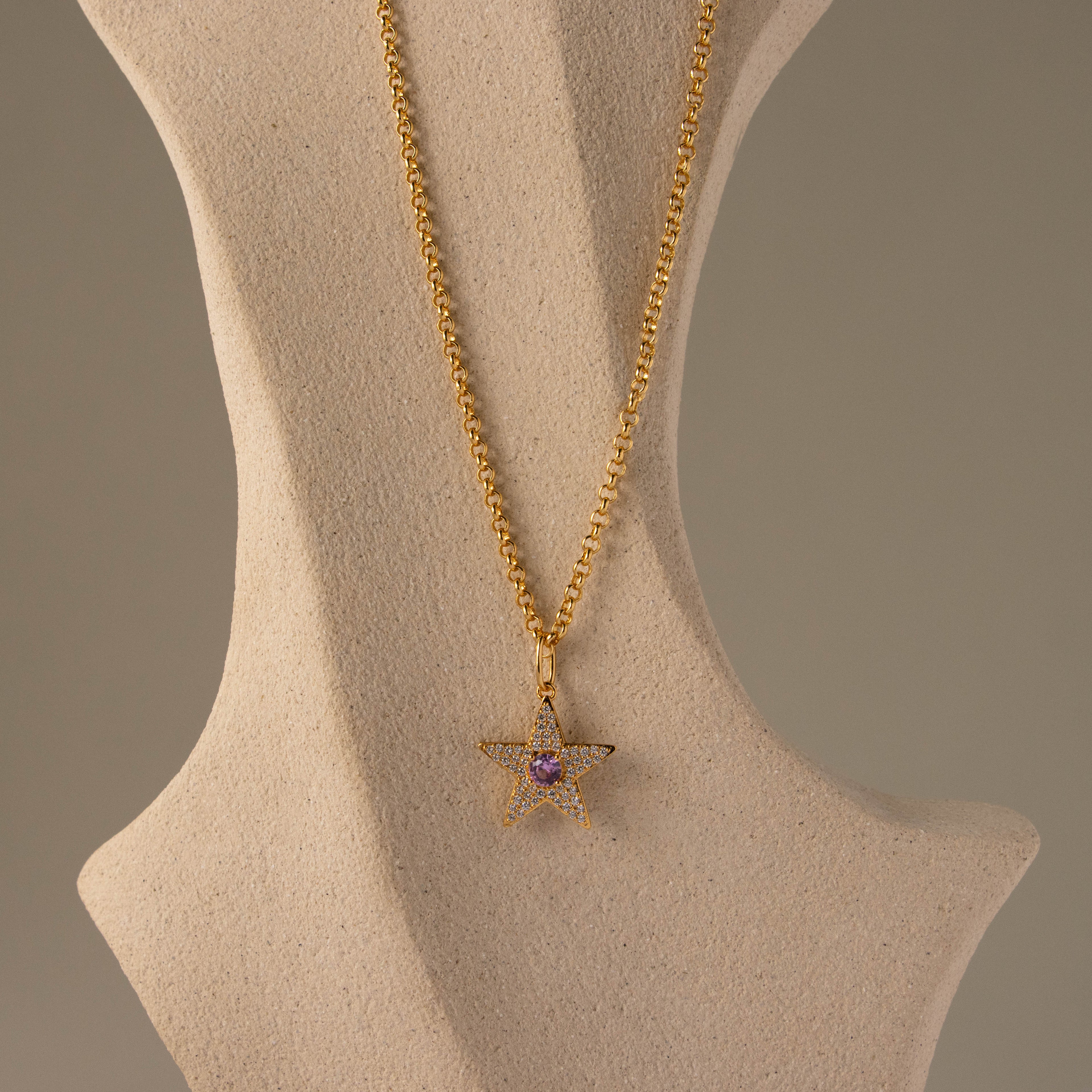 Pave Stardom Alexandrite Necklace