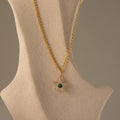 Pave Stardom Emerald Necklace