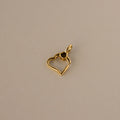 Sideways Heart Pendant Charm Holder