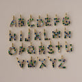 Spring Gemstone Letter Charms