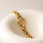 Vintage Raymond Weil Swiss Pave X Gold Watch