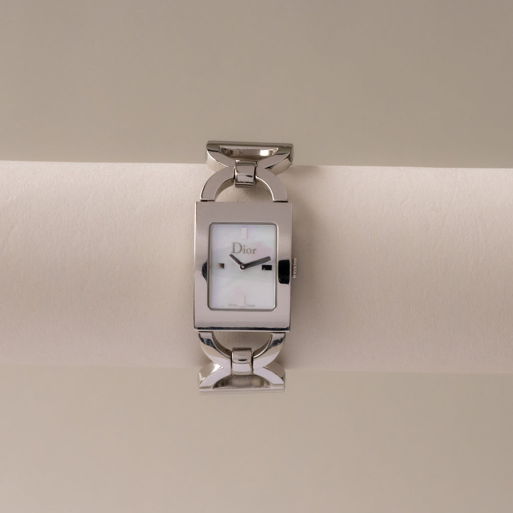 Vintage Christian Dior Swiss Malice Silver Watch