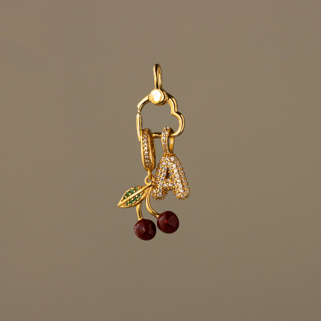 Sideways Heart Pendant Charm Holder