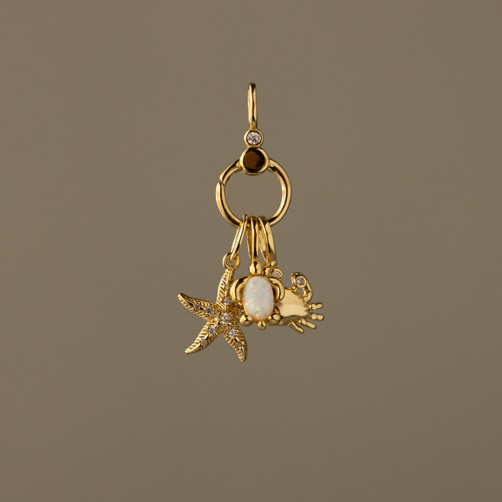 Diamond Circle Pendant Charm Holder