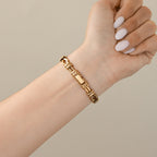 Vintage Burberry Swiss Mosaic Gold Watch