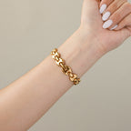 Vintage Gucci Swiss Square Link Gold Watch