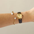 Vintage Givenchy Swiss 4G Round Gold Watch