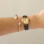 Vintage Givenchy Swiss 4G Round Gold Watch