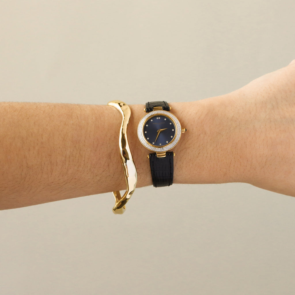 Vintage Pierre Balmain Swiss Ocean Gold Watch
