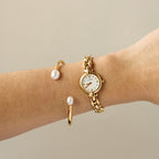 Vintage Michel Herbelin Round Gold Watch