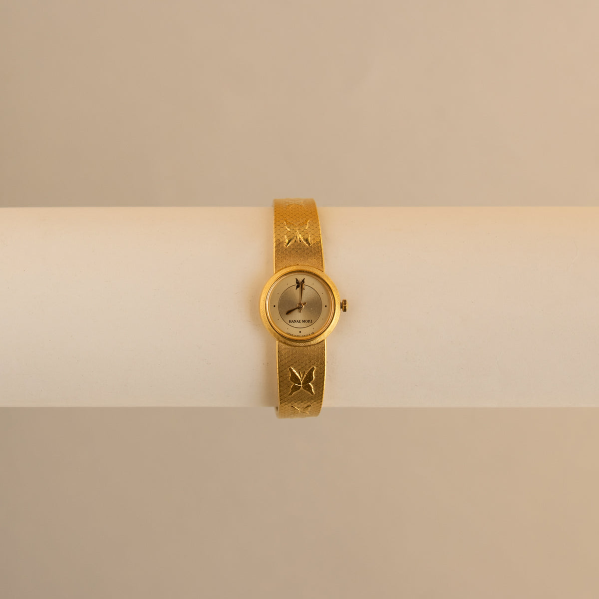 Vintage Hanae Mori Mariposa Gold Watch