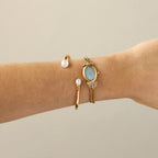 Vintage Marelli Coastal Pearl Gemstone Gold Watch