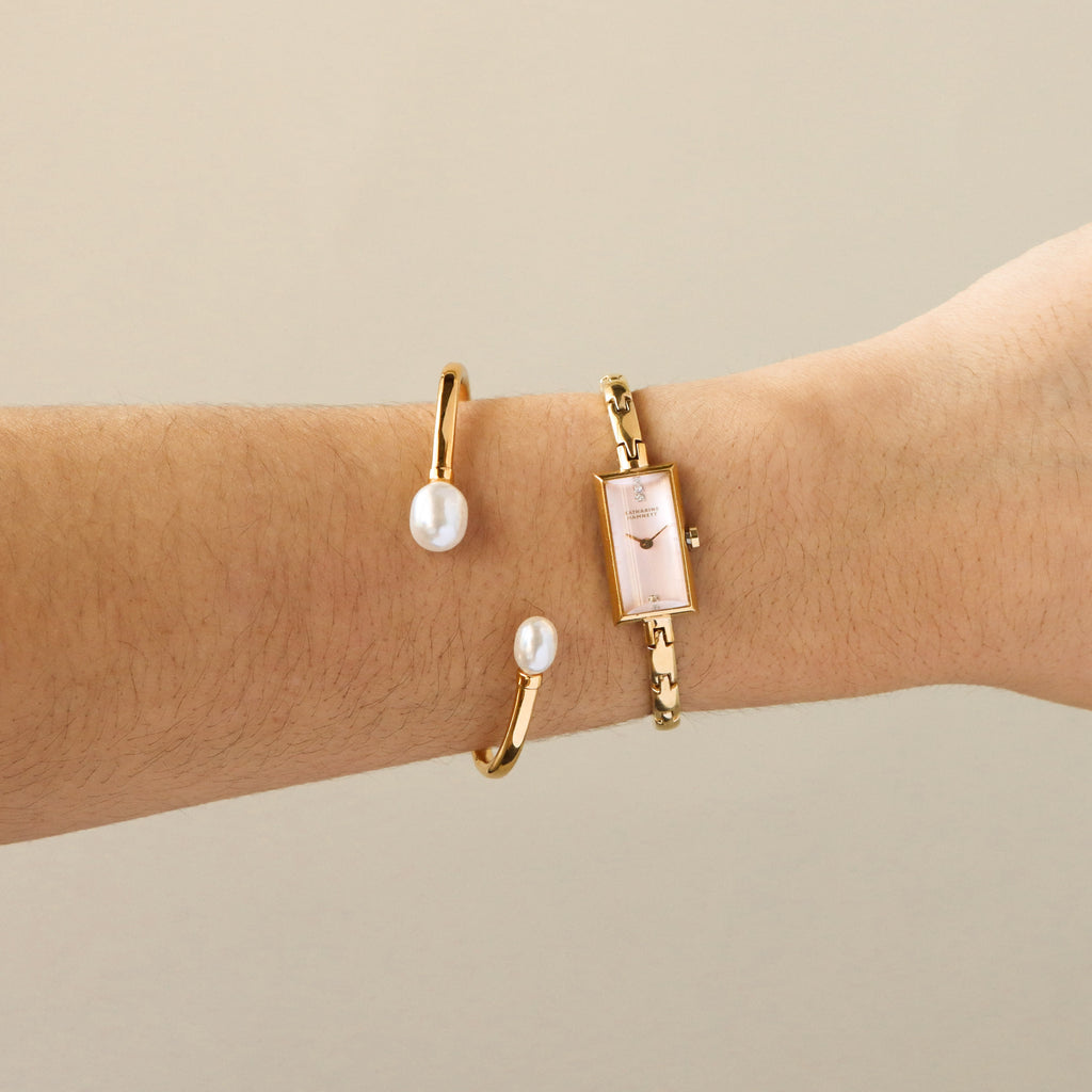 Vintage Katherine Hamnett Blush Gold Watch