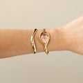 Vintage Fontenay Pave Teardrop Gold Watch