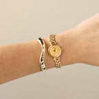 Vintage Hanae Mori Round Gold Watch